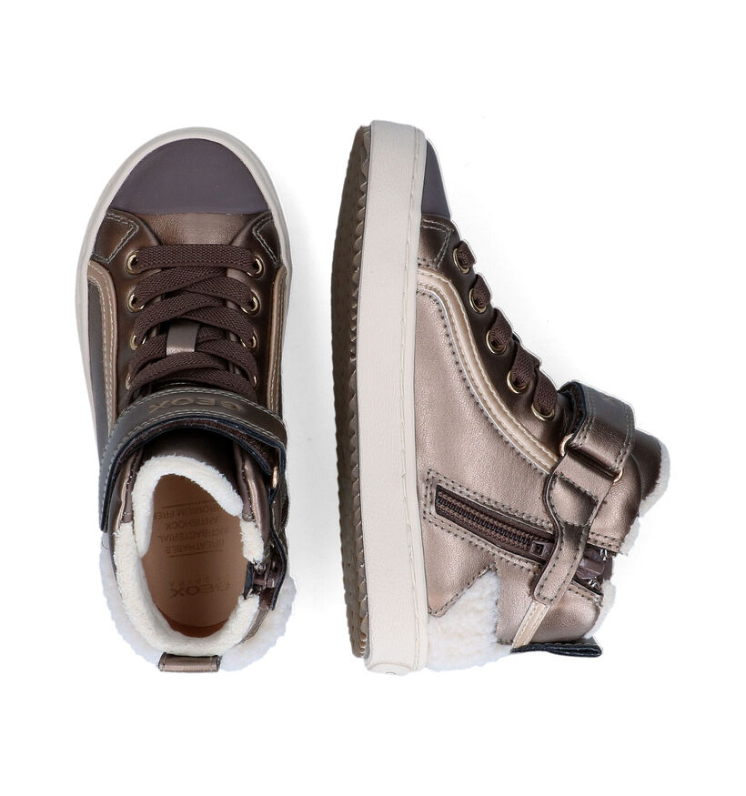 Geox Kalispera Bronzen Sneakers voor meisjes (312540) - geschikt voor steunzolen