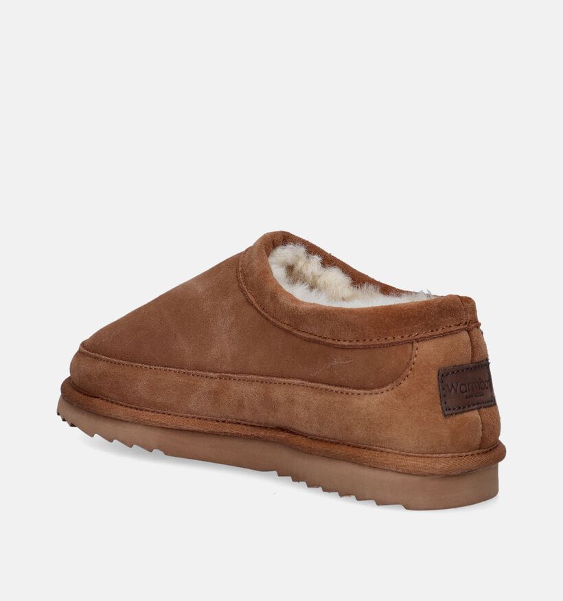 Warmbat Ebor Pantoufles en Cognac pour hommes (346342)