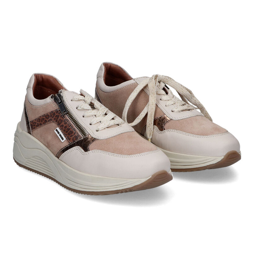 River Woods Gaura Baskets en Beige en cuir (316036)