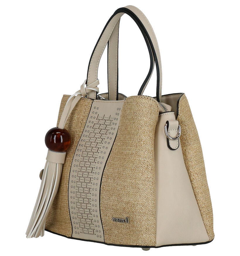 Pepe Moll Beige Handtas in stof (274740)