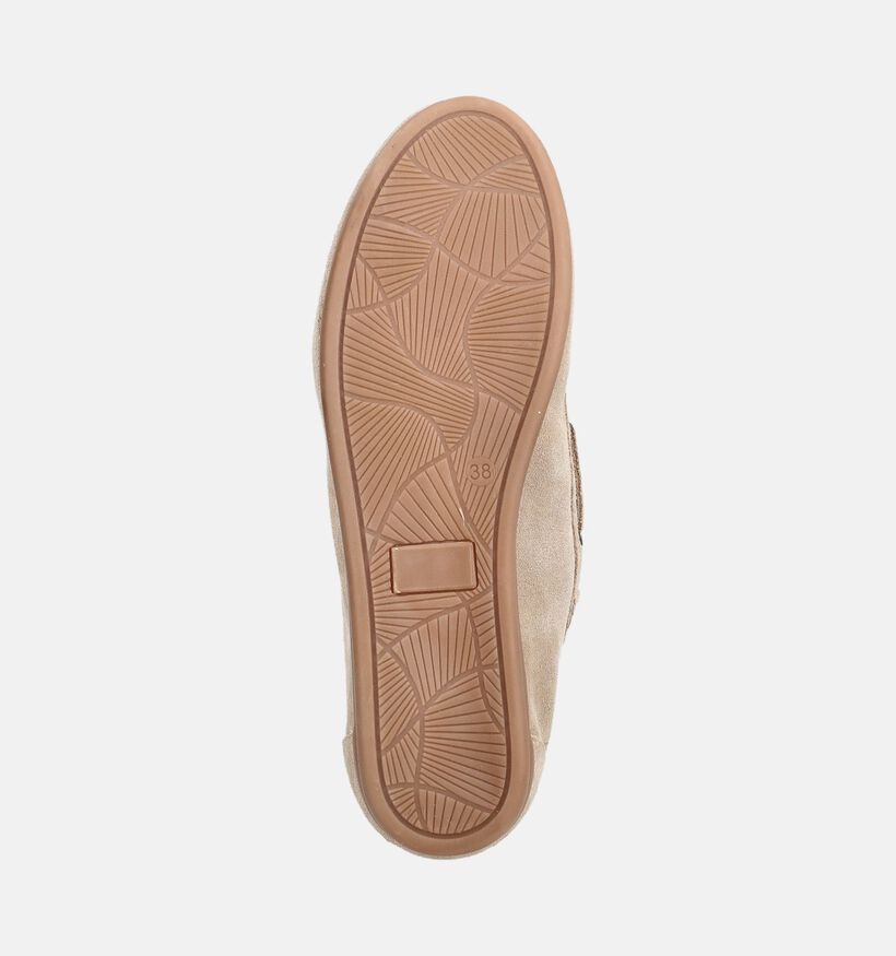 Posh By Poelman Donkerbeige Bootschoenen voor dames (381563)