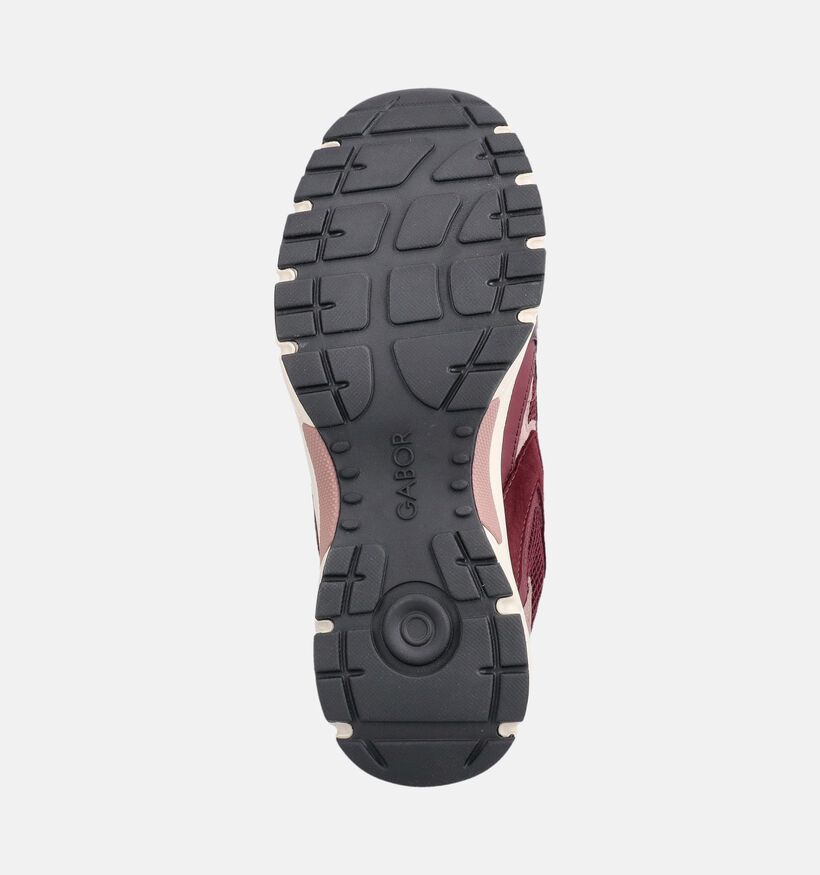 Gabor Comfort Bordeaux Sneakers voor dames (376972) - geschikt voor steunzolen