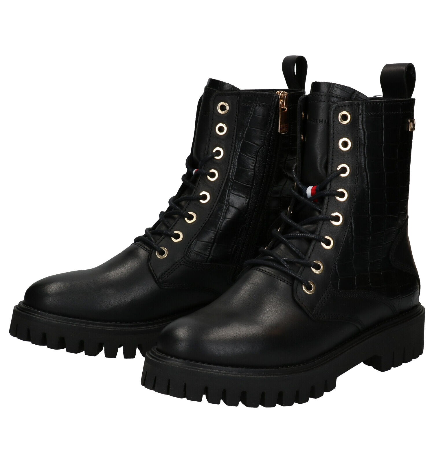 Tommy hilfiger boots hotsell croco look