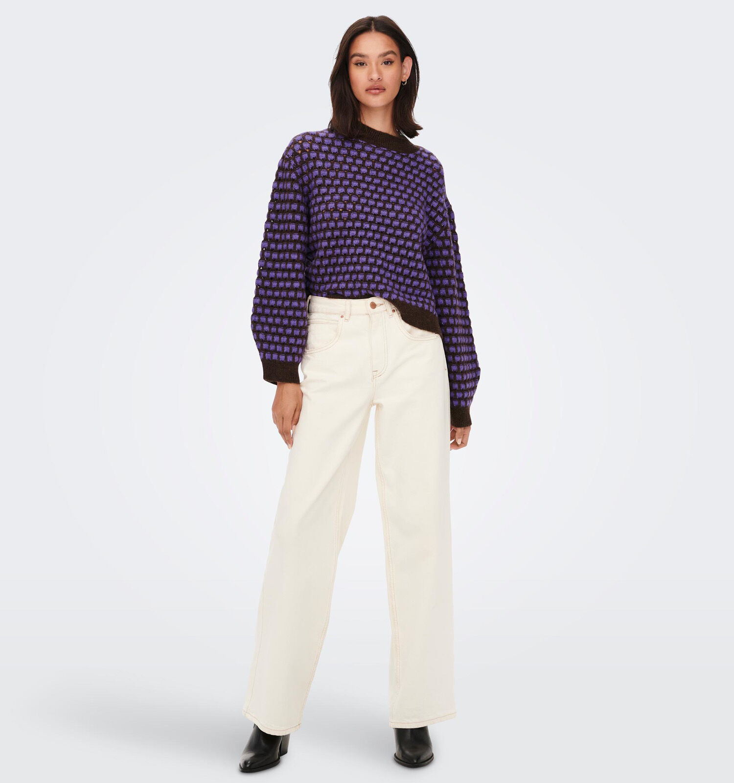 Paarse trui zara on sale