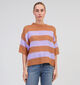 Expresso Paarse Gestreepte trui voor dames (351049)