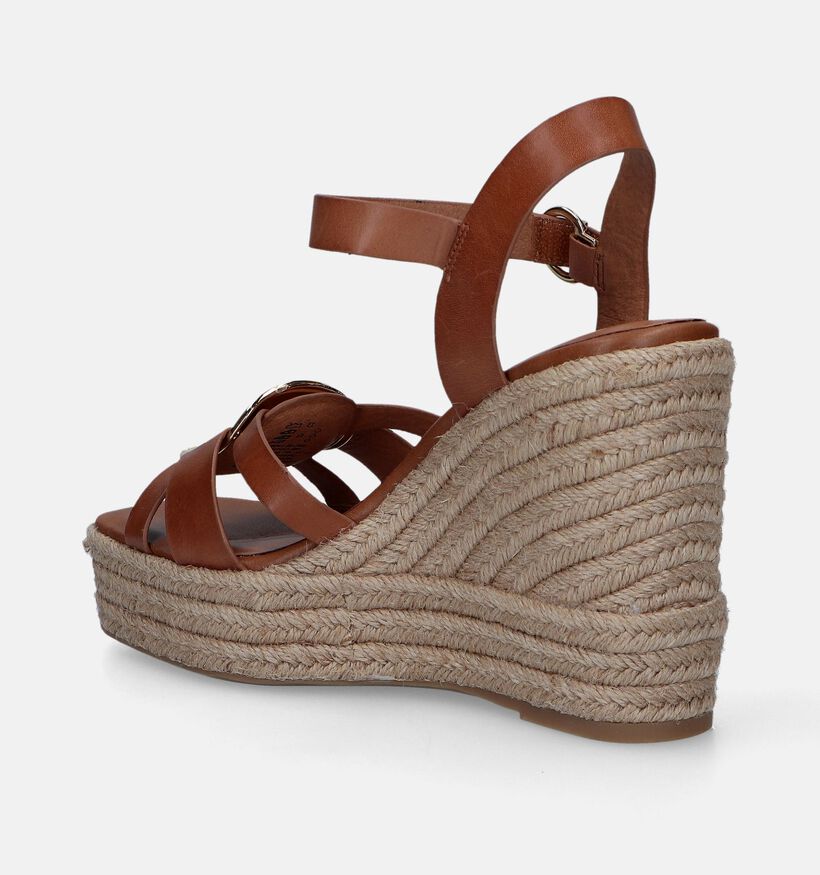 Tamaris Sandales avec talon compensé en Cognac pour femmes (338318)