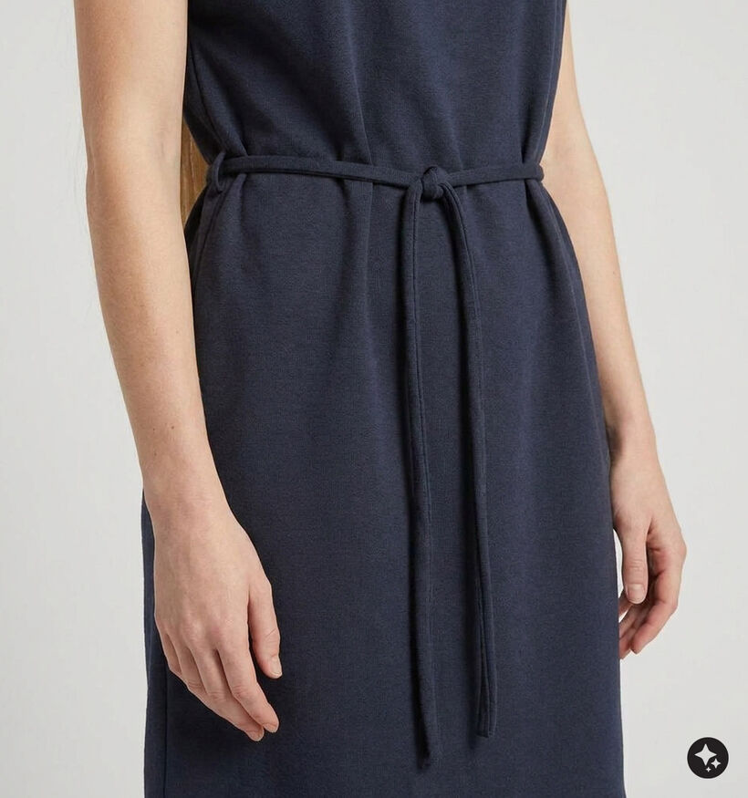Vila Merlano Robe mi-longue en Bleu fonc&eacute; pour femmes (382060)