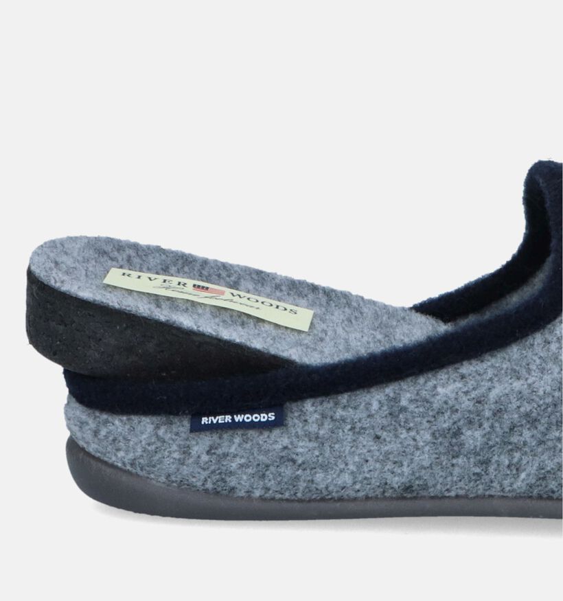 River Woods Herman Pantoufles pour semelles orthopédiques en Gris pour hommes (347817) - pour semelles orthopédiques
