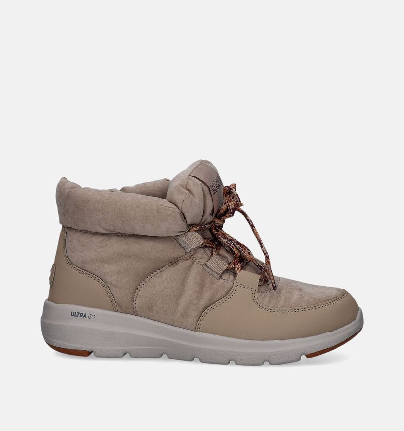 Skechers Glacial Ultra Trend Up Taupe Boots voor dames (346360)