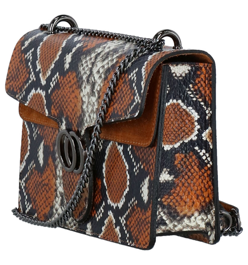 Charm Sac porté croisé en Cognac en simili cuir (275635)