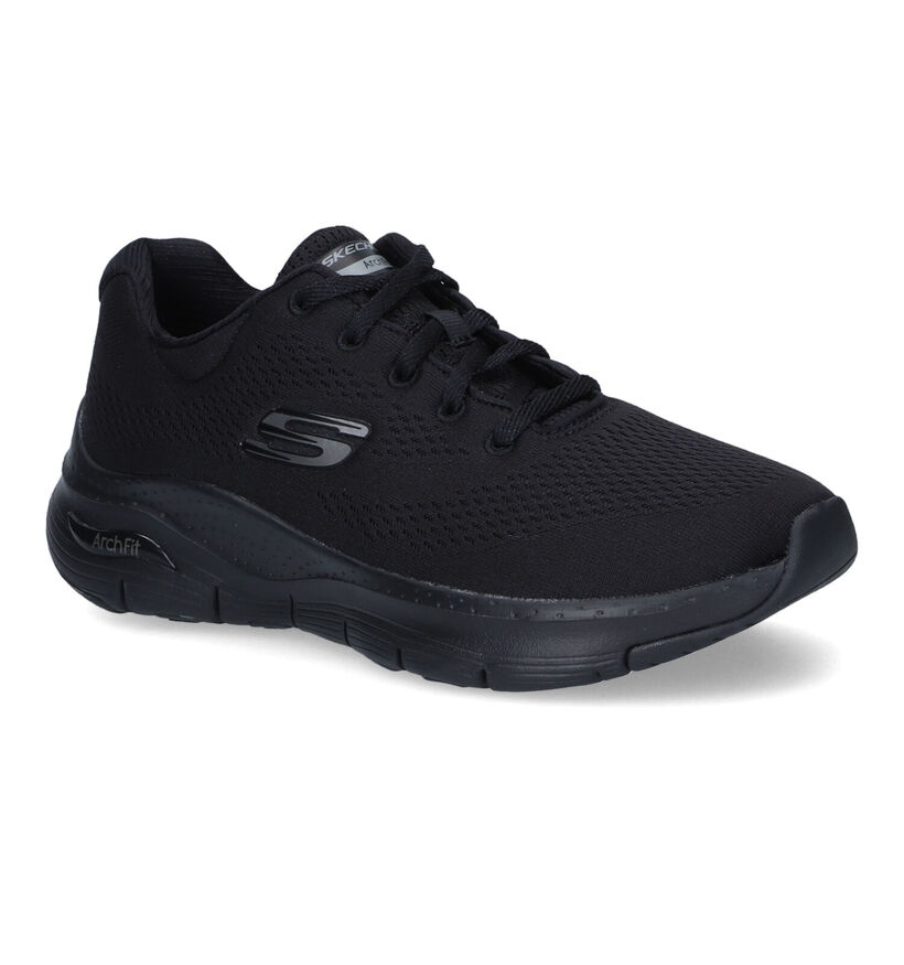 Skechers Arch Fit Big Appeal Baskets en Noir pour femmes (310636) - pour semelles orthopédiques