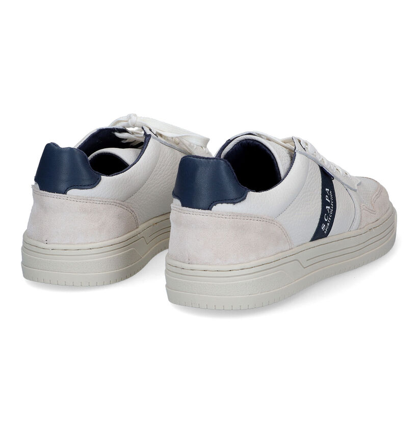 Scapa Witte Sneakers in daim (307034)