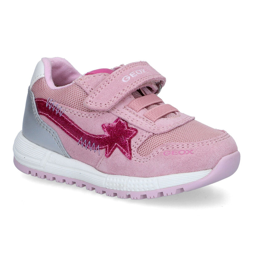 Geox Alben Roze Sneakers in nubuck (310993)