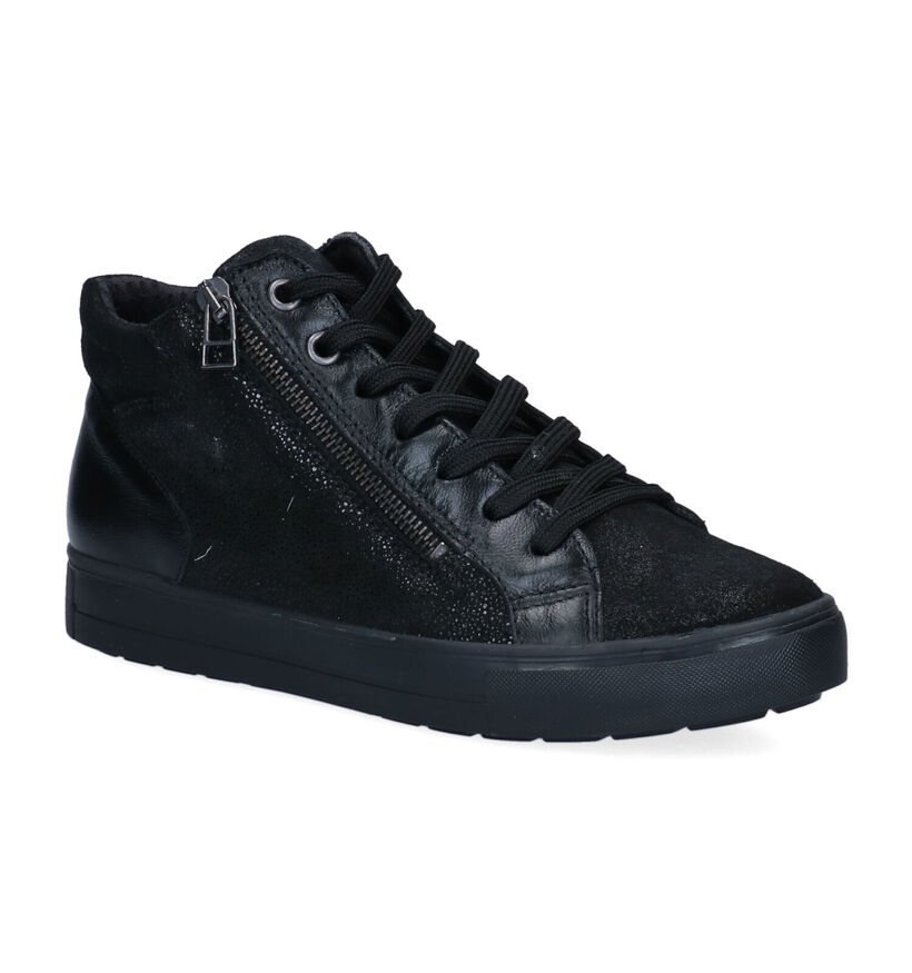 Solemade Kim 32 Zwarte Hoge Sneakers voor dames (297003) - geschikt voor steunzolen