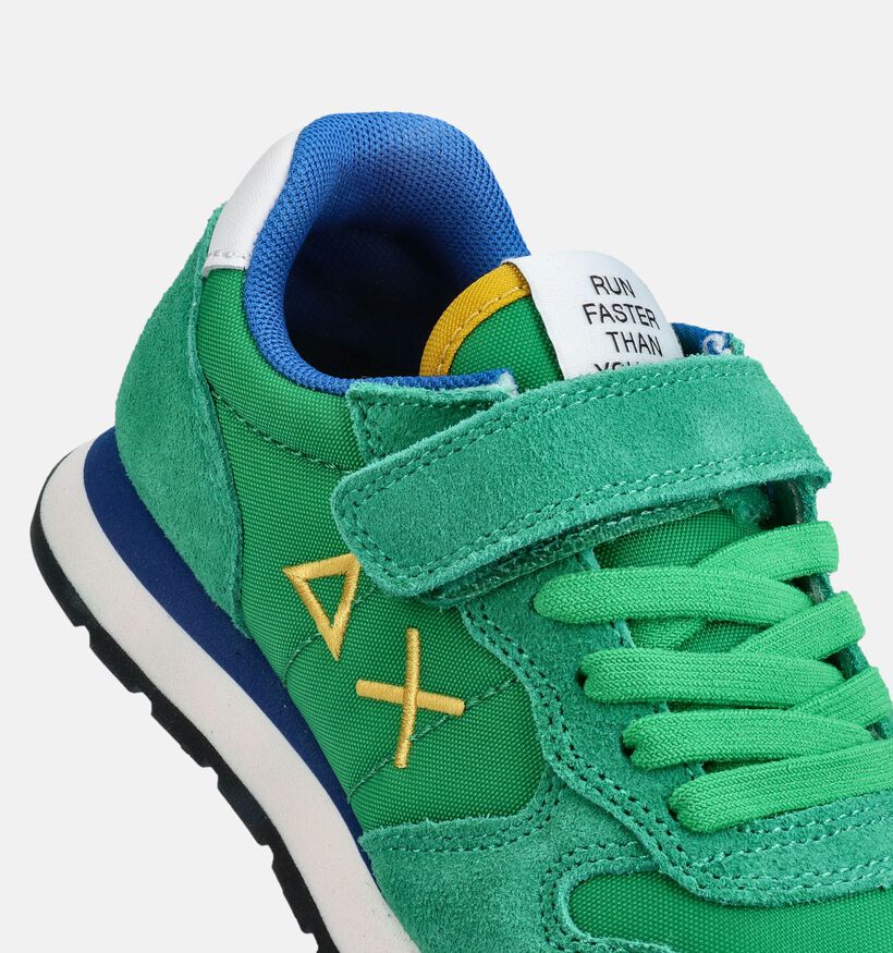 Sun68 Tom Solid Baskets basses en Vert pour filles, gar&ccedil;ons (369066) - pour semelles orthop&eacute;diques