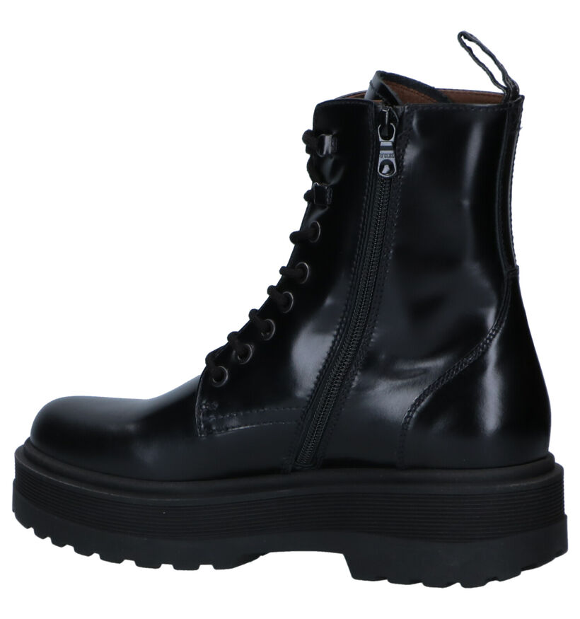 NeroGiardini Boots à lacets en Noir en cuir (296629)