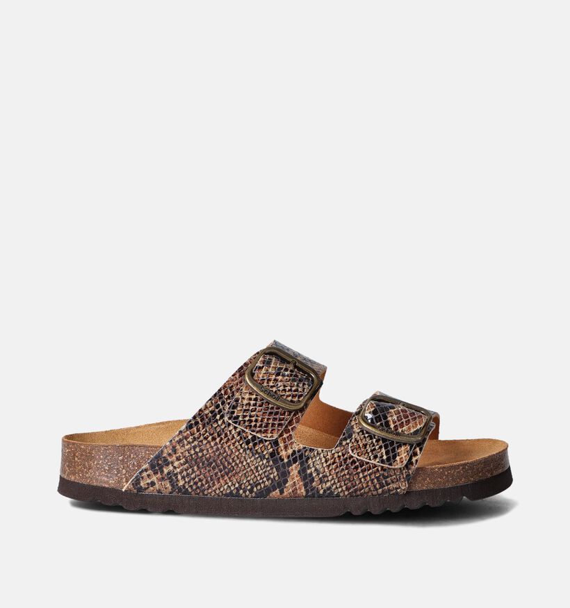 Scholl Josephine Bruine Slippers Croco voor dames (357568)