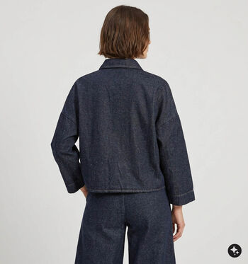 Minuit Blouses Beige/Blauw
