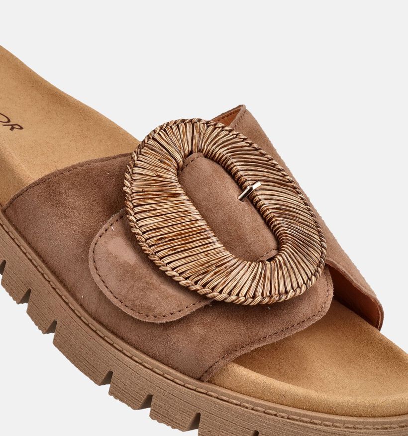 Gabor Taupe Slippers voor dames (371209)