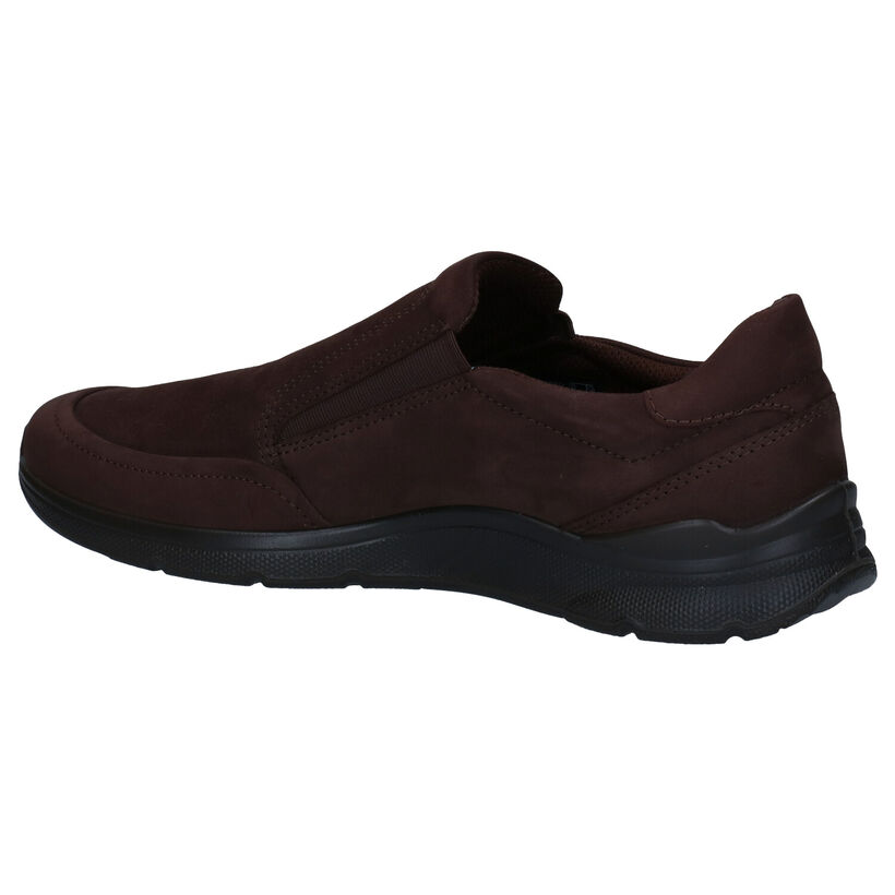 Ecco Irving Bruine Instappers in nubuck (281855)