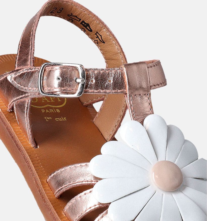 Pom d'Api Plagette Big Flo Rose gold Sandalen voor meisjes (354602)