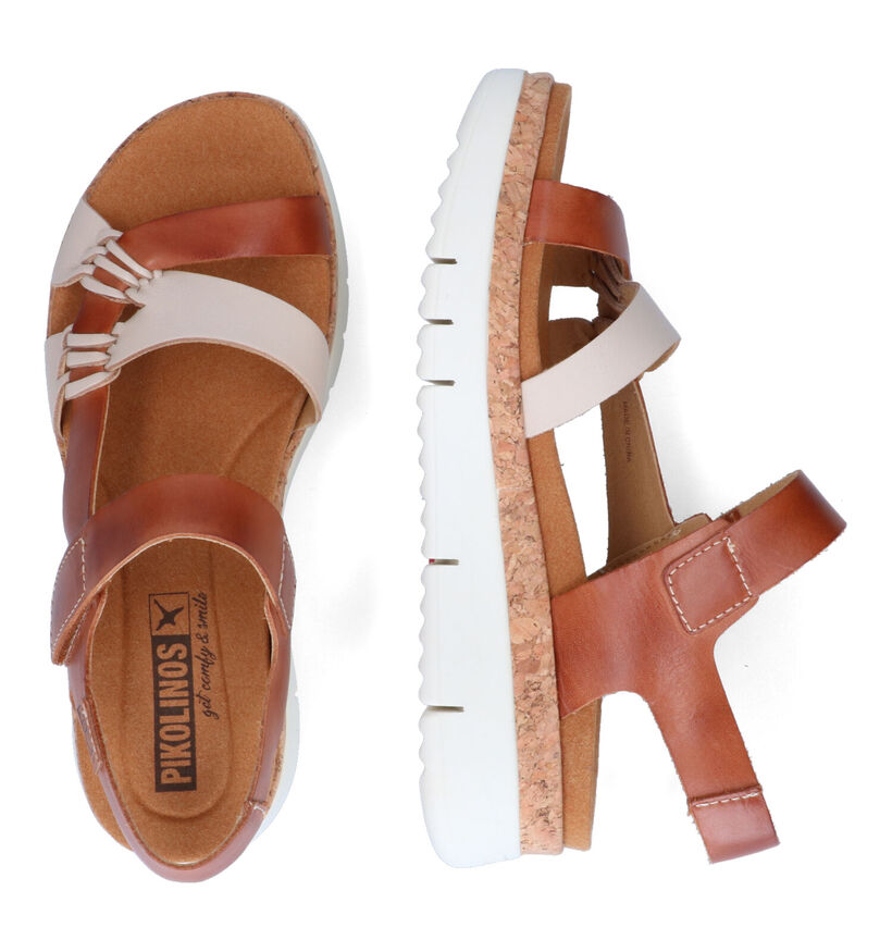 Pikolinos Palma Cognac Sandalen in leer (308107)