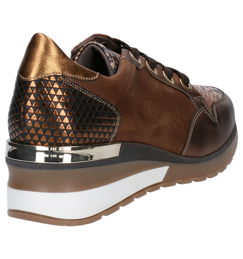Softwaves Chaussures à lacets en Bronze en cuir (261471)