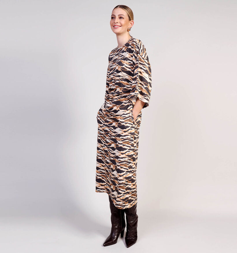 Minus Lottie Bruine Lange Jurk voor dames (361737)