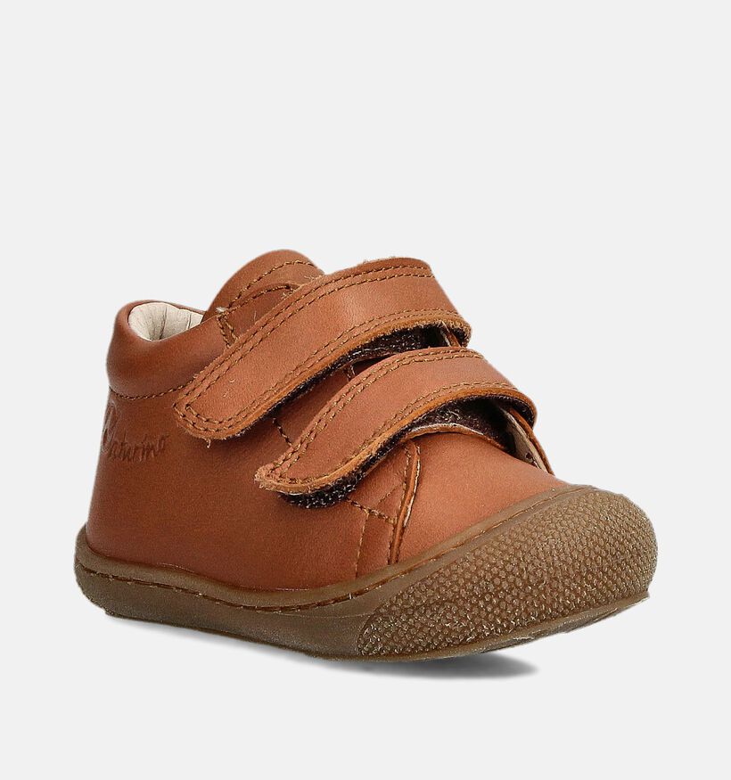 Naturino Cocoon Nappa Cognac Babyschoenen voor jongens, meisjes (364246) - geschikt voor steunzolen