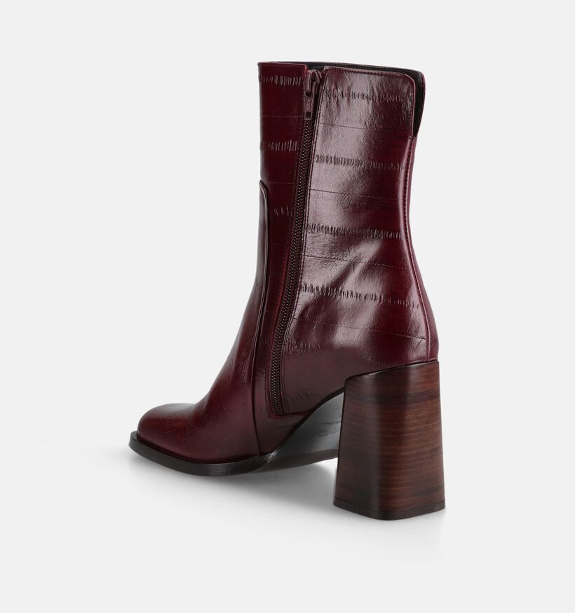 Zinda Bottines en Bordeaux pour femmes (380885)