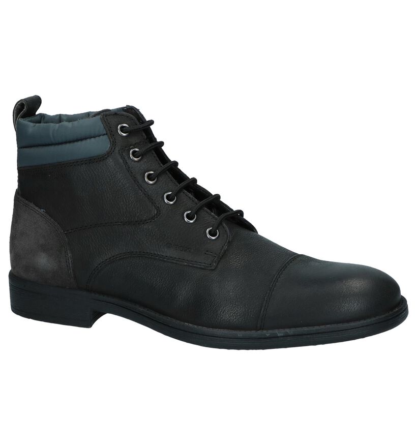 Zwarte Geklede Veterboots Geox in leer (223072)