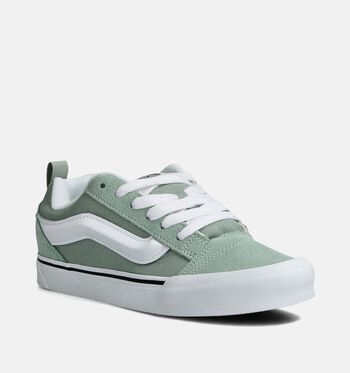 Vans Knu Skool Low Baskets Black/ Leopard/Color Theory Gray Olive