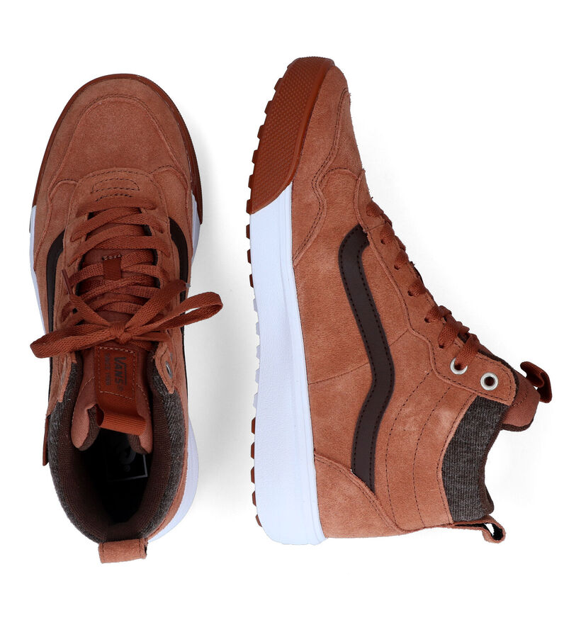 Vans Range Exp Hi Vansguard Baskets en Cognac pour hommes (317826)