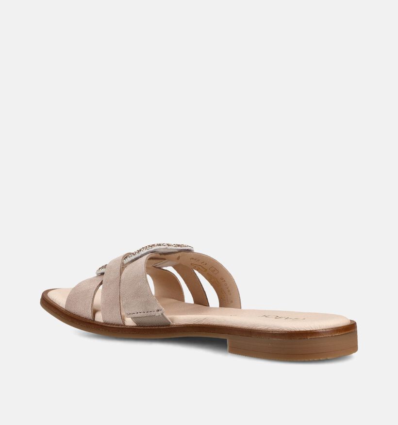 Gabor Lichtbeige Slippers voor dames (371911)