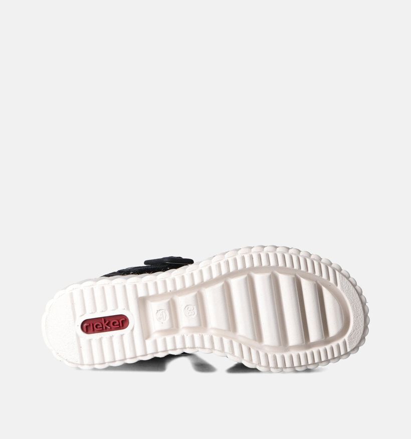 Rieker Zwarte Sandalen met Sleehak voor dames (354991)
