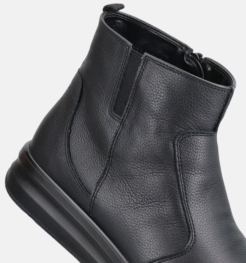 Ara Firenze Bottines motardes en Noir pour femmes (380003) - pour semelles orthop&eacute;diques