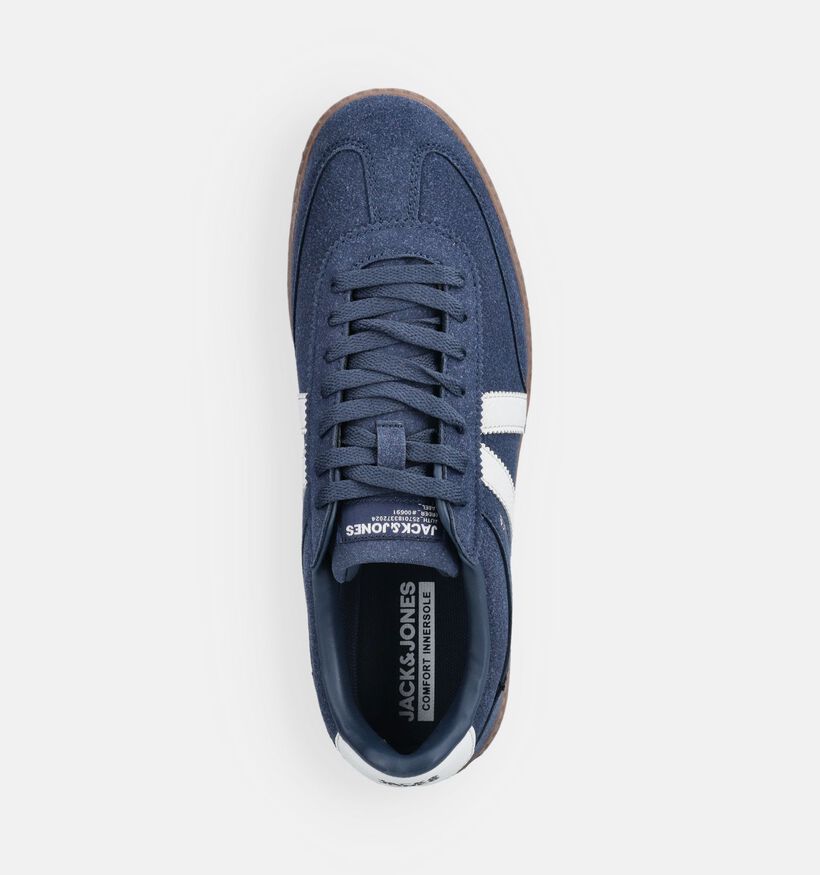 Jack & Jones Kirk Baskets basses en Bleu fonc&eacute; pour hommes (369676)