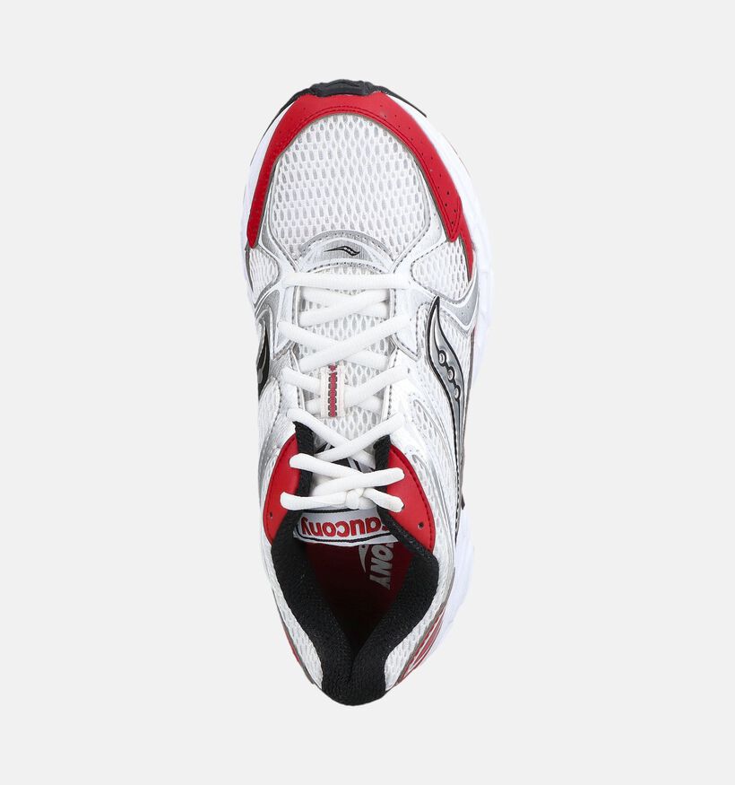 Saucony Ride Millenium Witte/Rode Hardloopschoenen voor dames (376602) - geschikt voor steunzolen