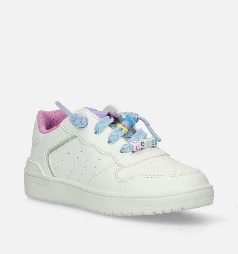 Geox Washiba Witte Sneakers voor meisjes (335793)