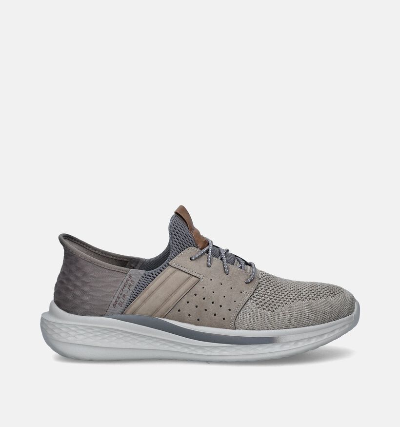Skechers Slade Taupe Slip-ins voor heren (350327)
