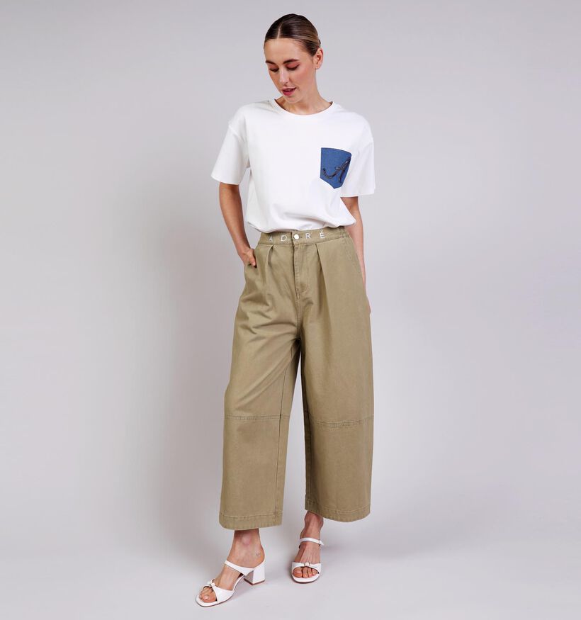 Ador&eacute; Tiago Groene Geklede Broek voor dames (376752)