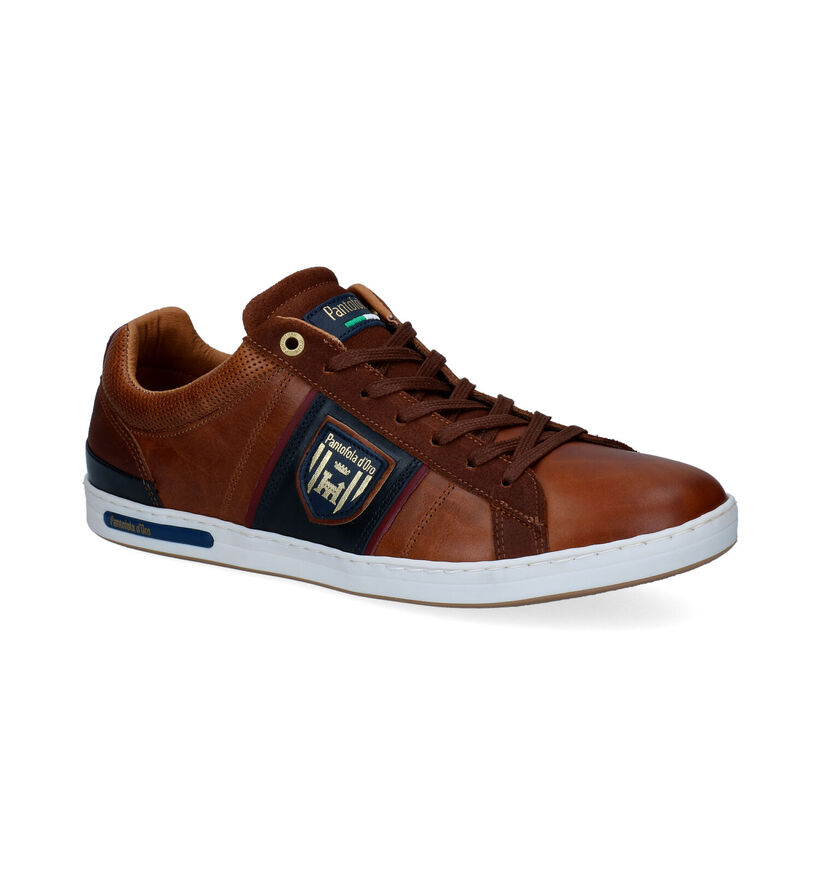 Pantofola d'Oro Torretta Chaussures à lacets en Cognac pour hommes (329977) - pour semelles orthopédiques