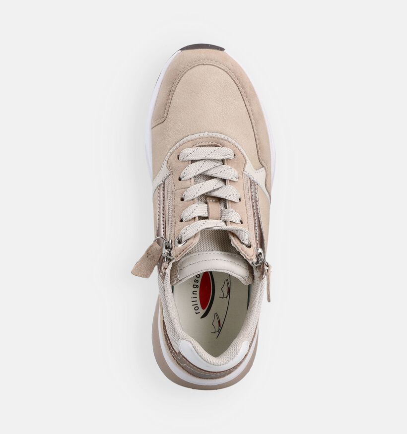 Gabor Rollingsoft Roze Sneakers voor dames (368382) - geschikt voor steunzolen