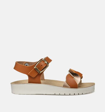 Geox Sandalen Goud/Cognac/Roze