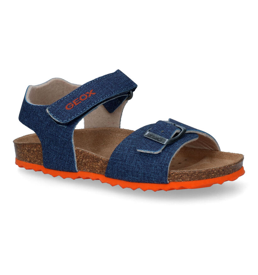 Geox Ghita Blauwe Sandalen in kunstleer (305021)