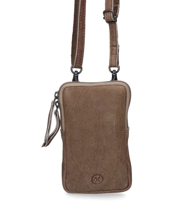 Hide & Stitches Okergeel Telefoontasje voor dames (333149)