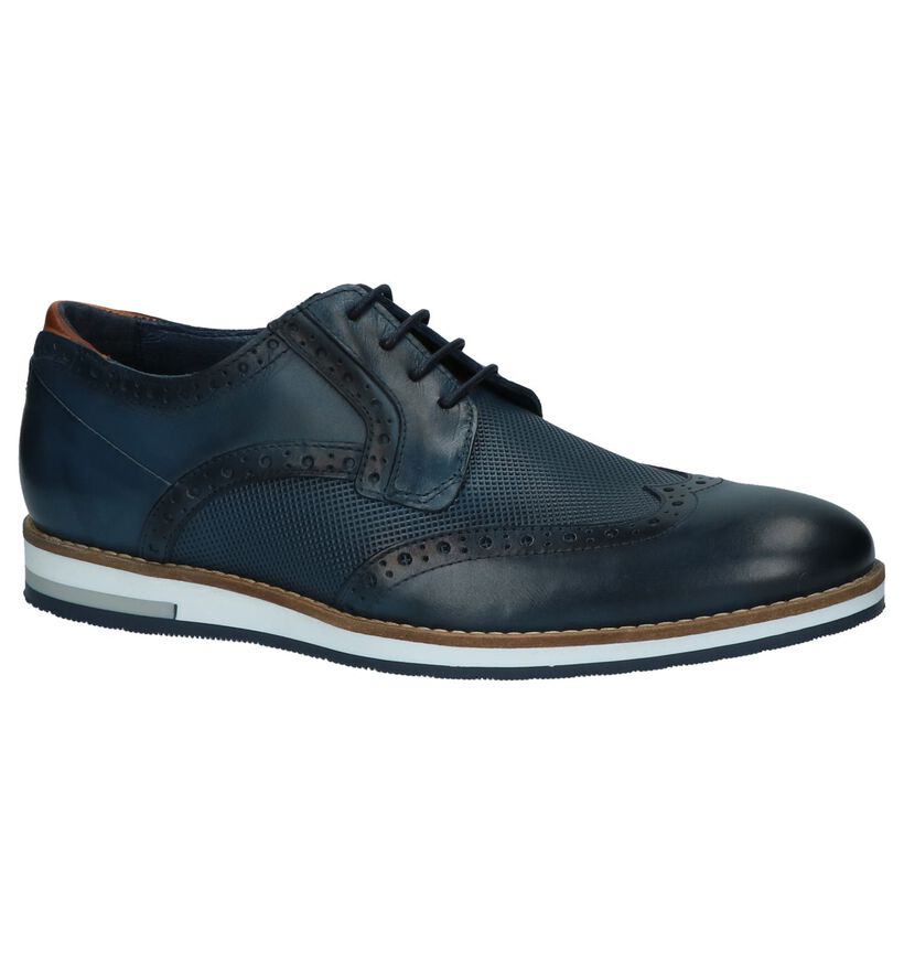 Coxx Borba Chaussures basses en Bleu en cuir (217244)