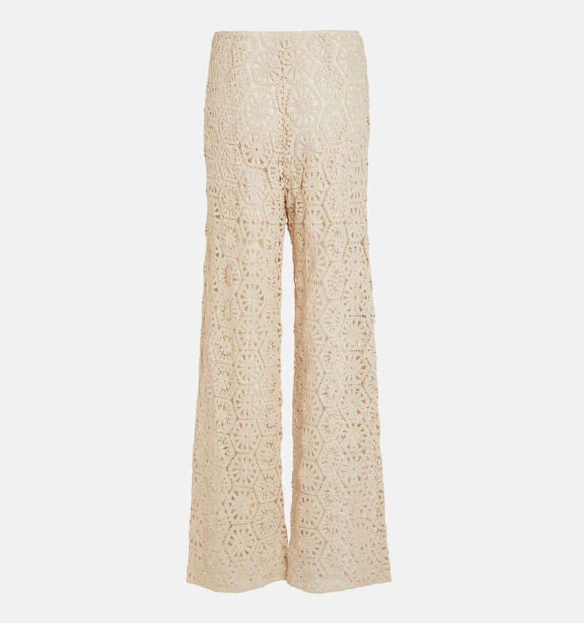 Vila Summer Beige Wijde broek voor dames (333812)