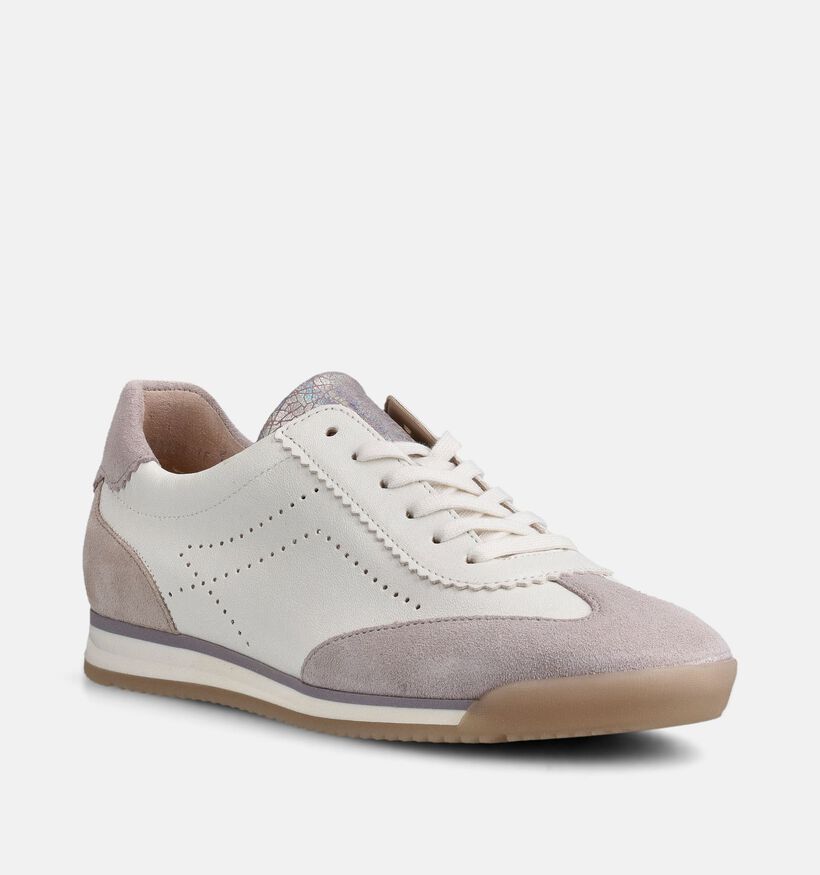 Gabor Witte Sneakers voor dames (371279) - geschikt voor steunzolen
