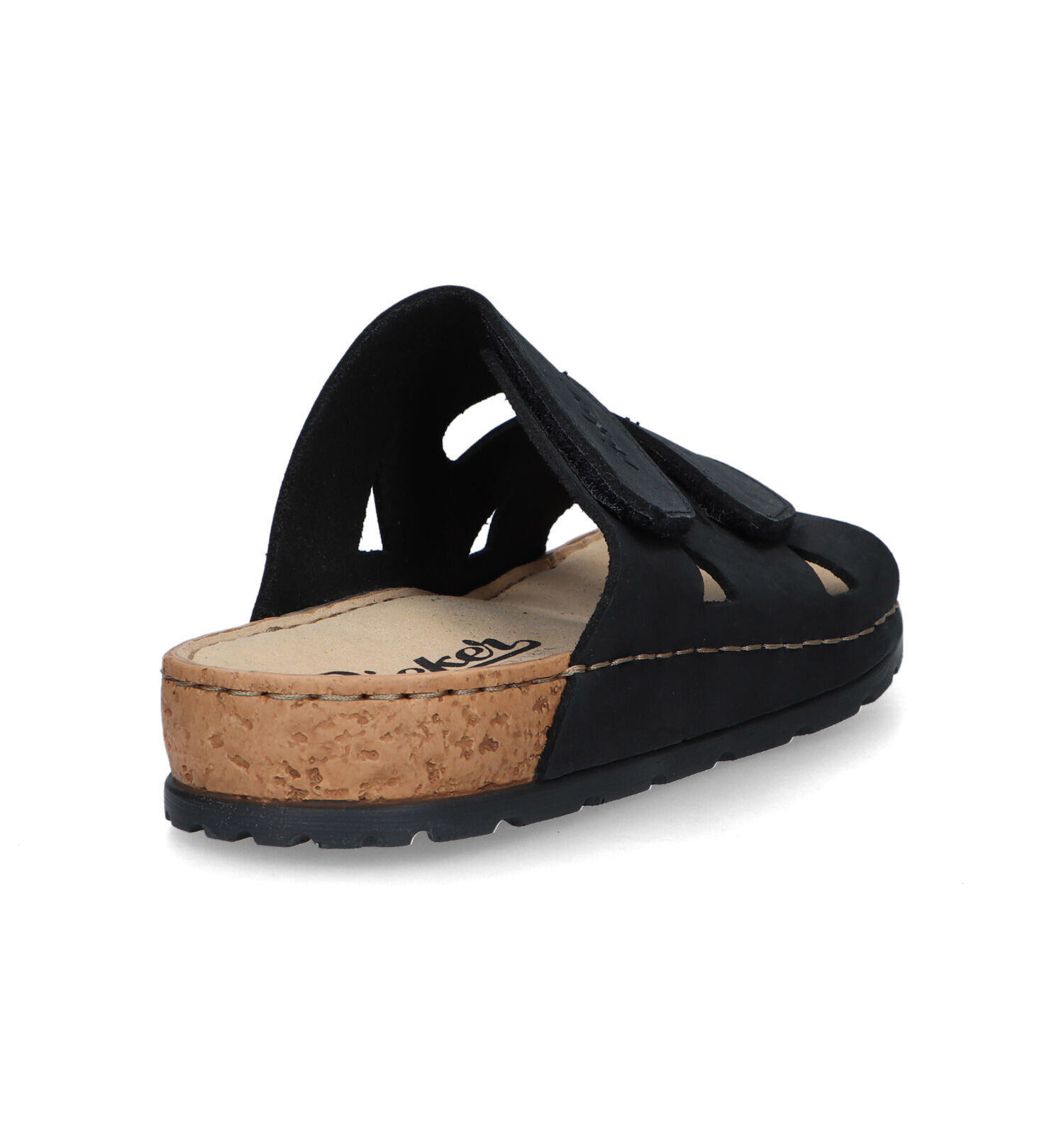Rieker slippers zwart clearance